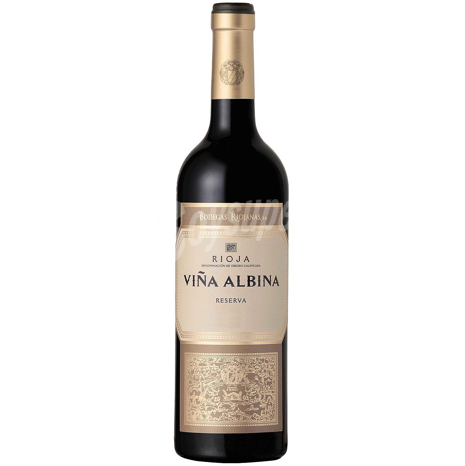 Vino tinto reserva con denominación de origen calificada Rioja