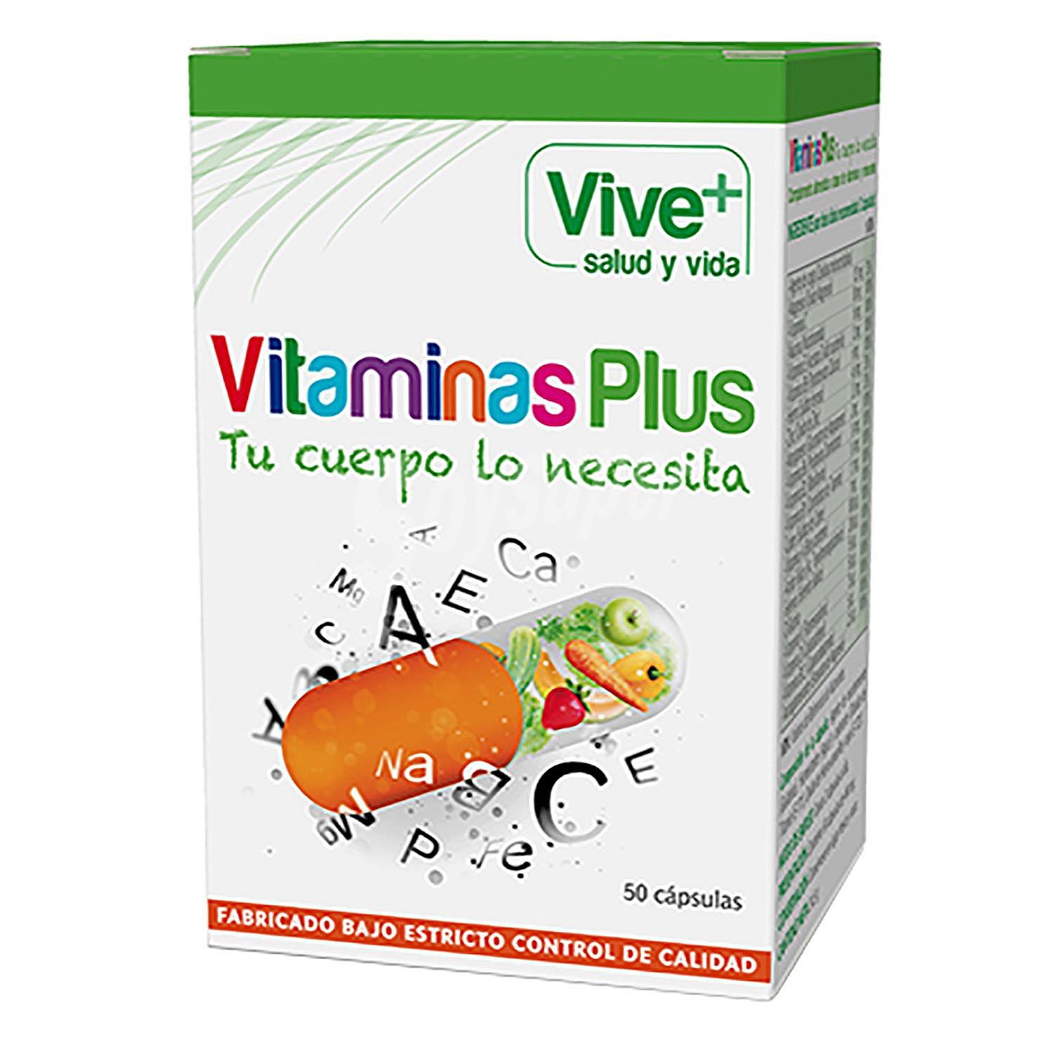 Complemento alimenticio con vitaminas y minerales vive plus