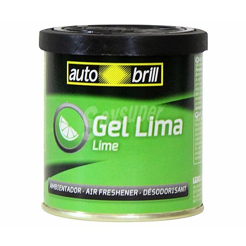 Ambientador gel en lata aroma lima autobrill