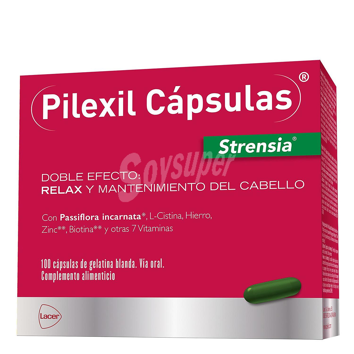 Pilexil relax y mantenimiento del cabello Strensia Lacer