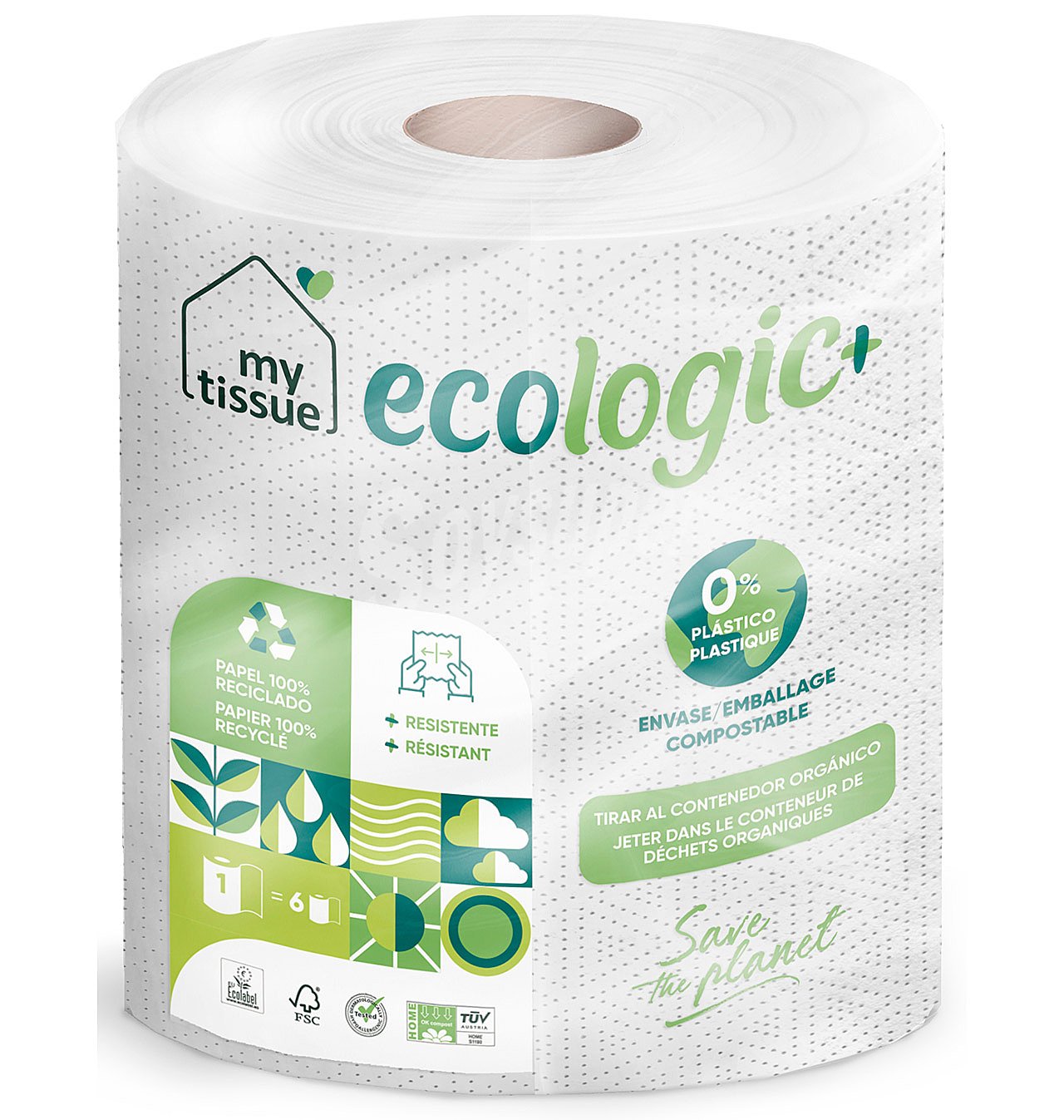 Rollo eco my tissue multiusos 300 servicios