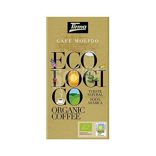 Tirma Café molido tueste natural, ecológico 100 % Arábica tirma