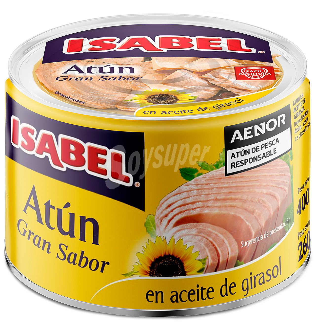 Atún en aceite de girasol