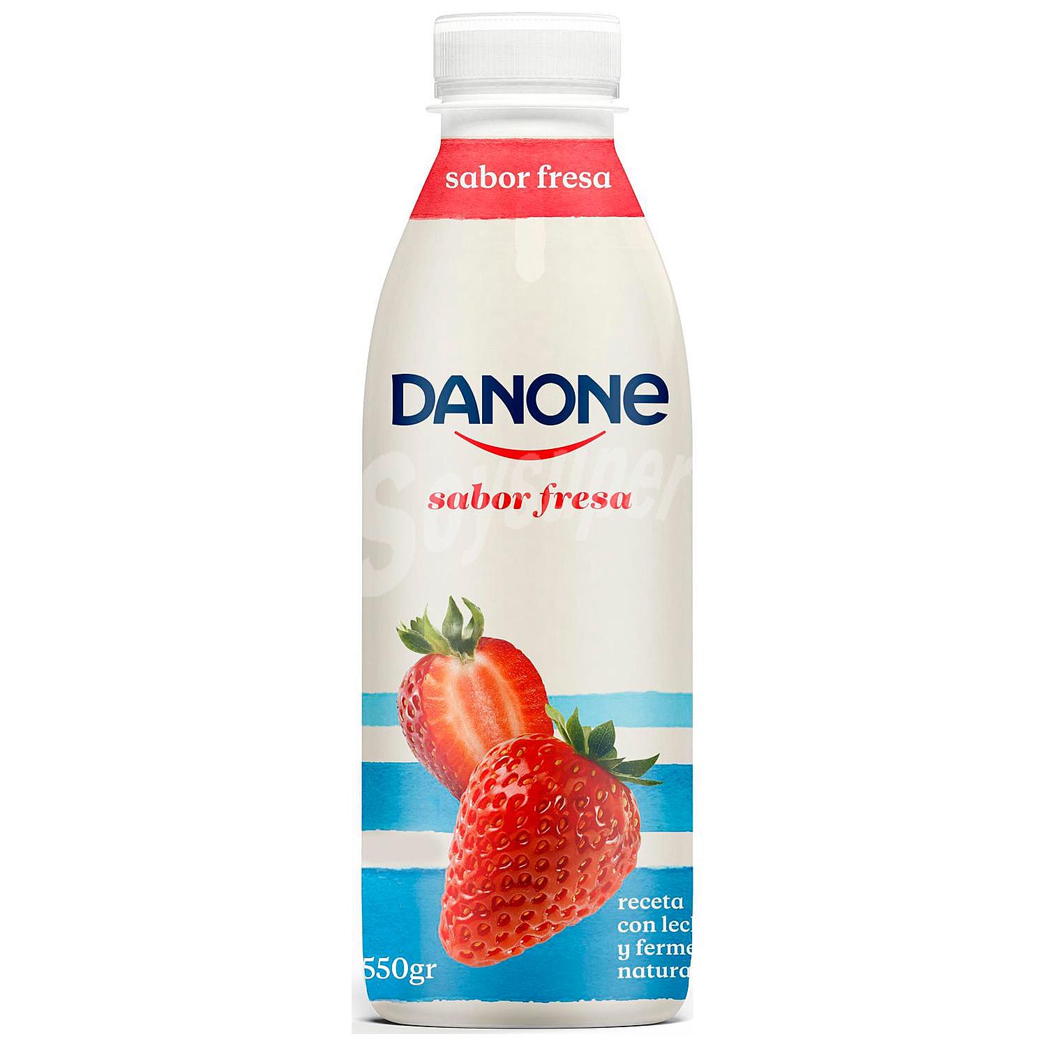 Yogur líquido para beber con sabor a fresa danone