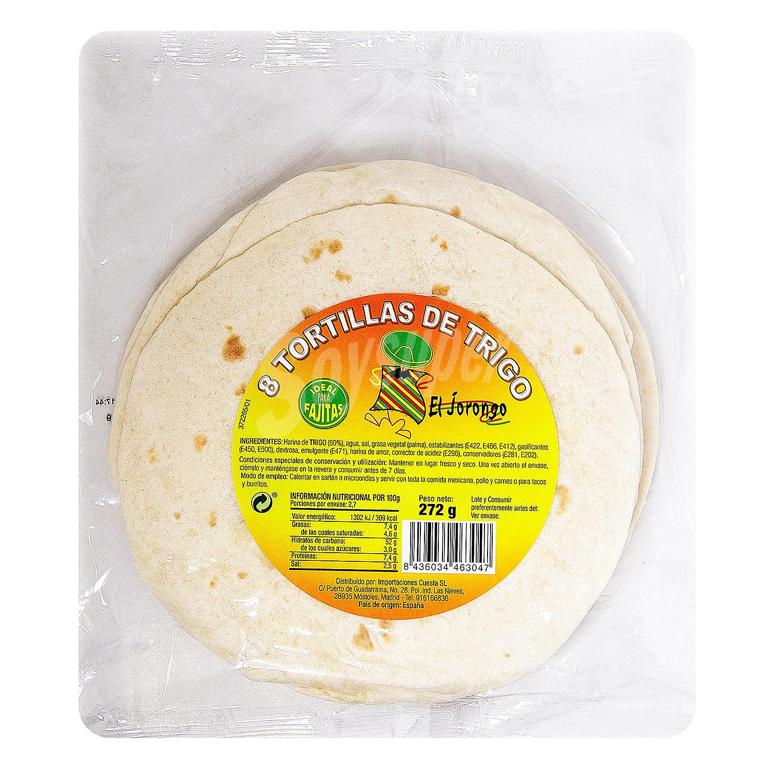 Tortillas de trigo El Jorongo