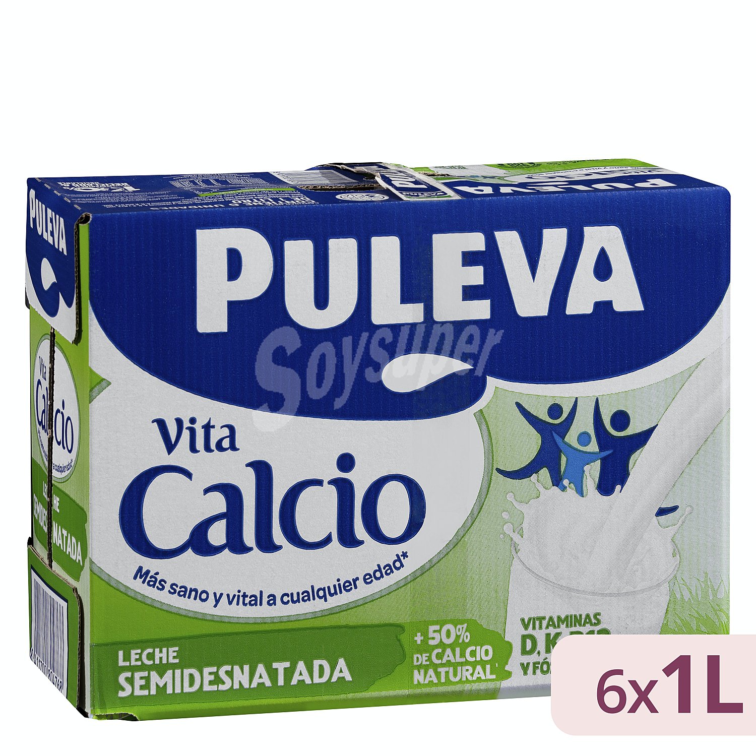 Leche con calcio semidesnatada