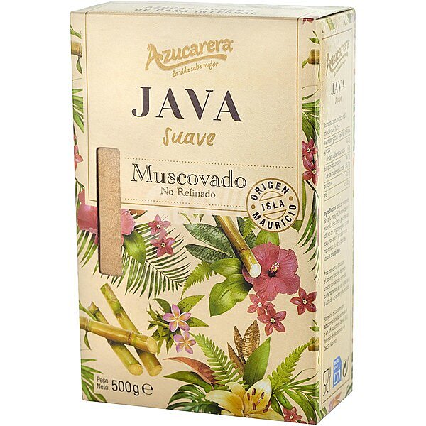 Azúcar integral de caña, suave java