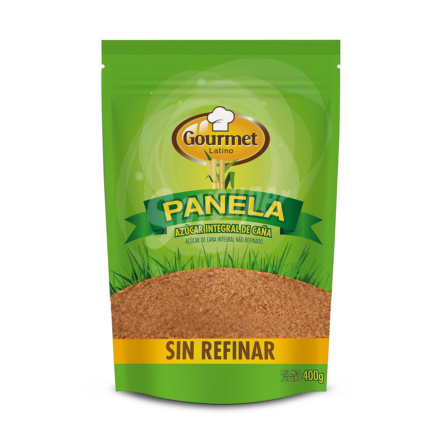 Panela pulverizada integral de caña sin refinar 100% natural