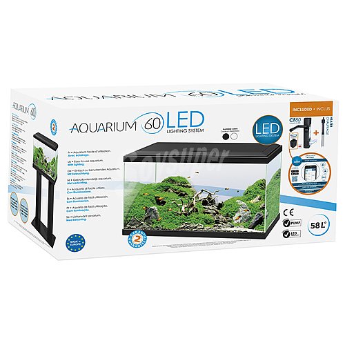 Prosandimas Acuario luz led kit completo prosandimas 60 cm