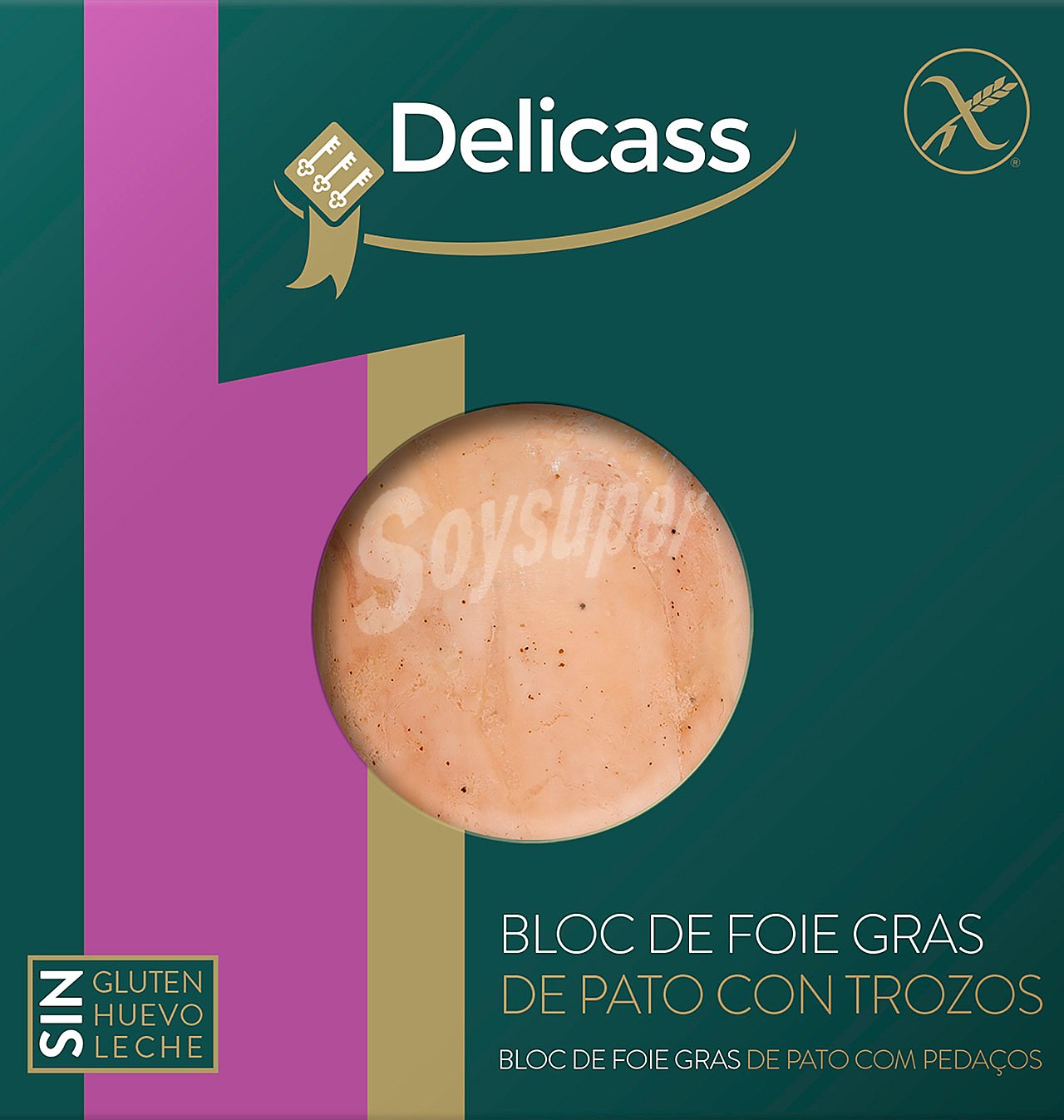 Foie gras delicass bloc pato trozo