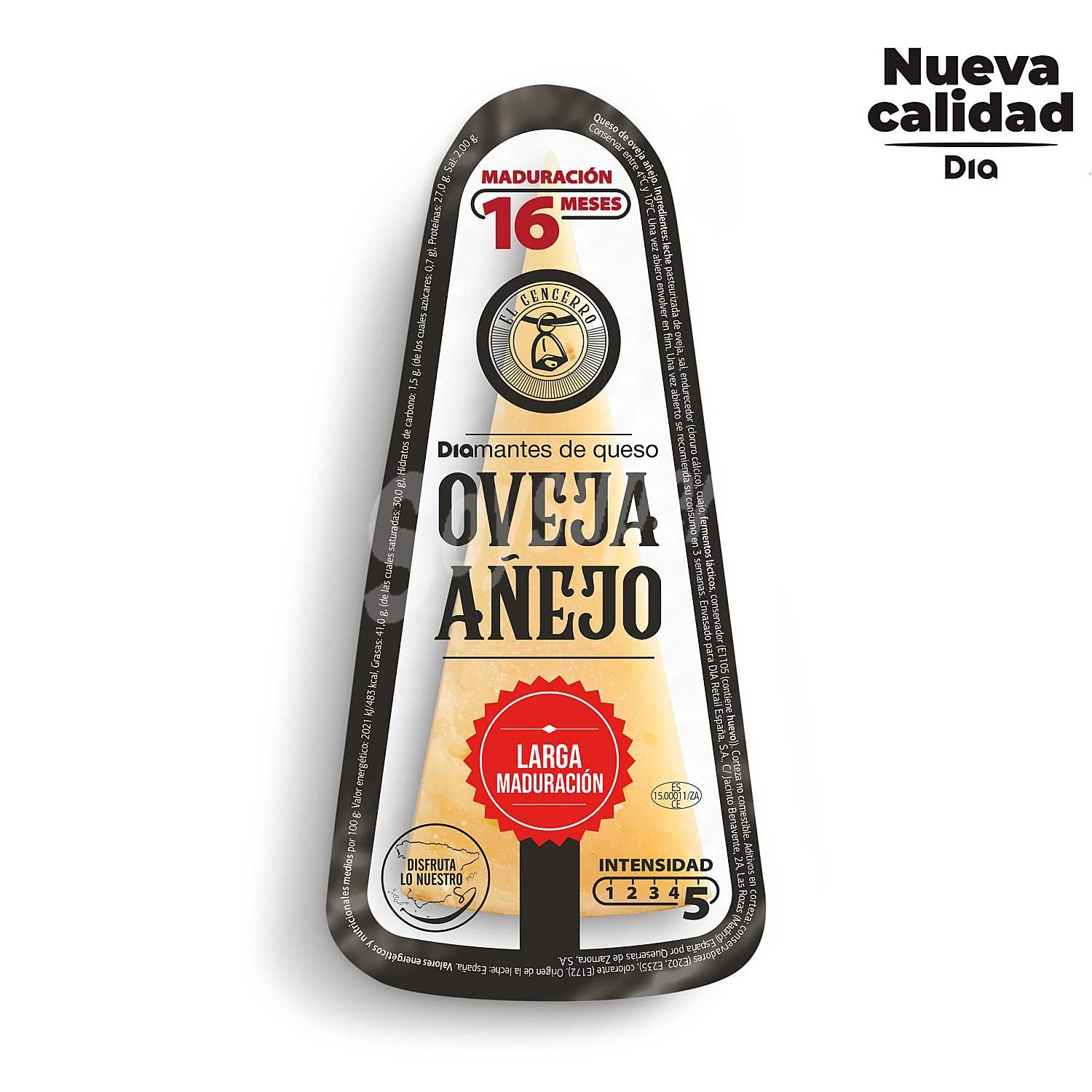 Queso de oveja añejo 16 meses cuña (peso aprox. 300 gr)