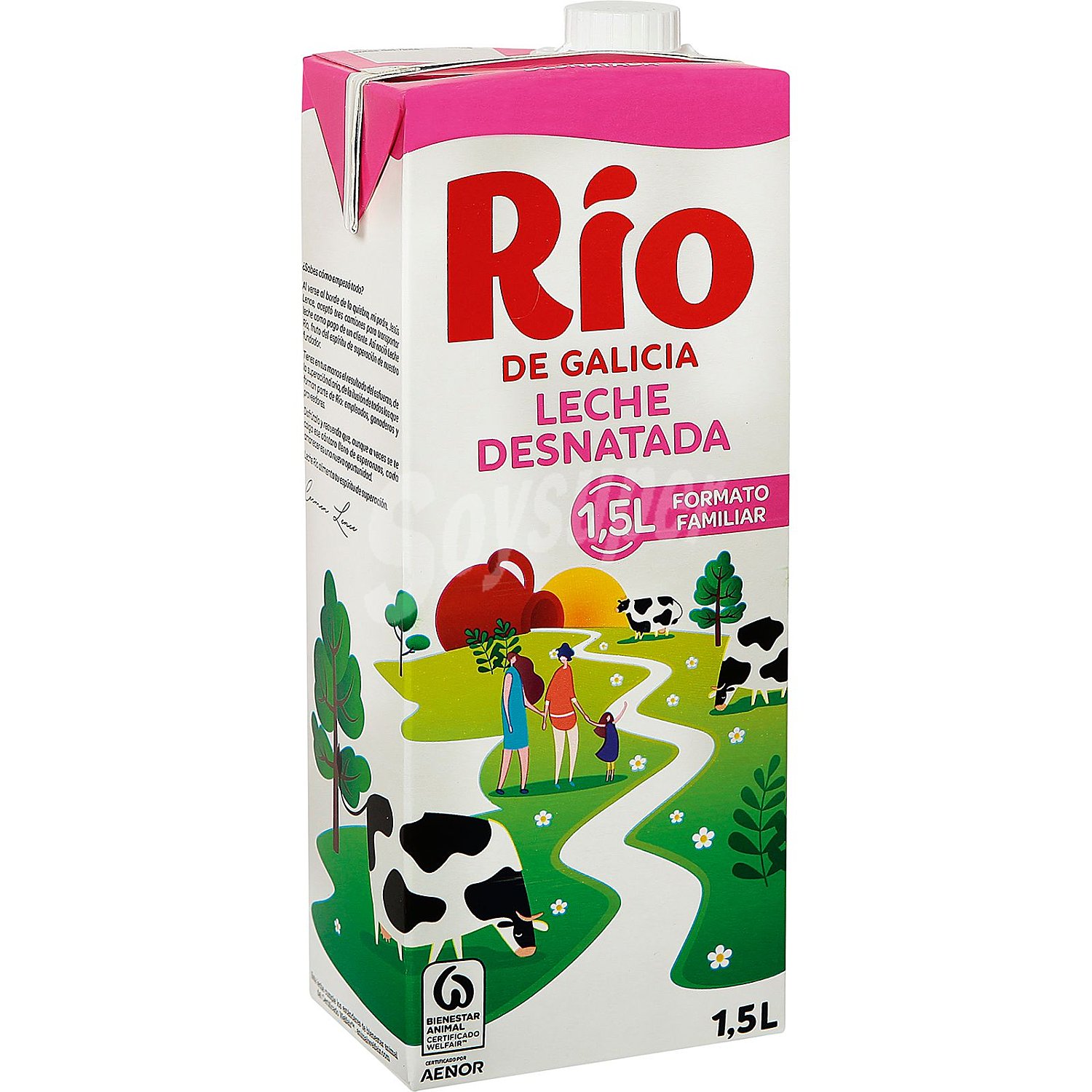 Leche desnatada Rio de Galicia