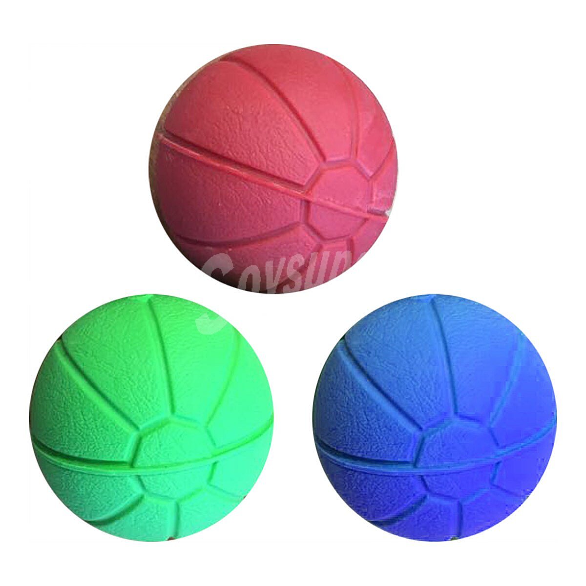 Pelota de caucho para perros colores surtidos medida 5 cm