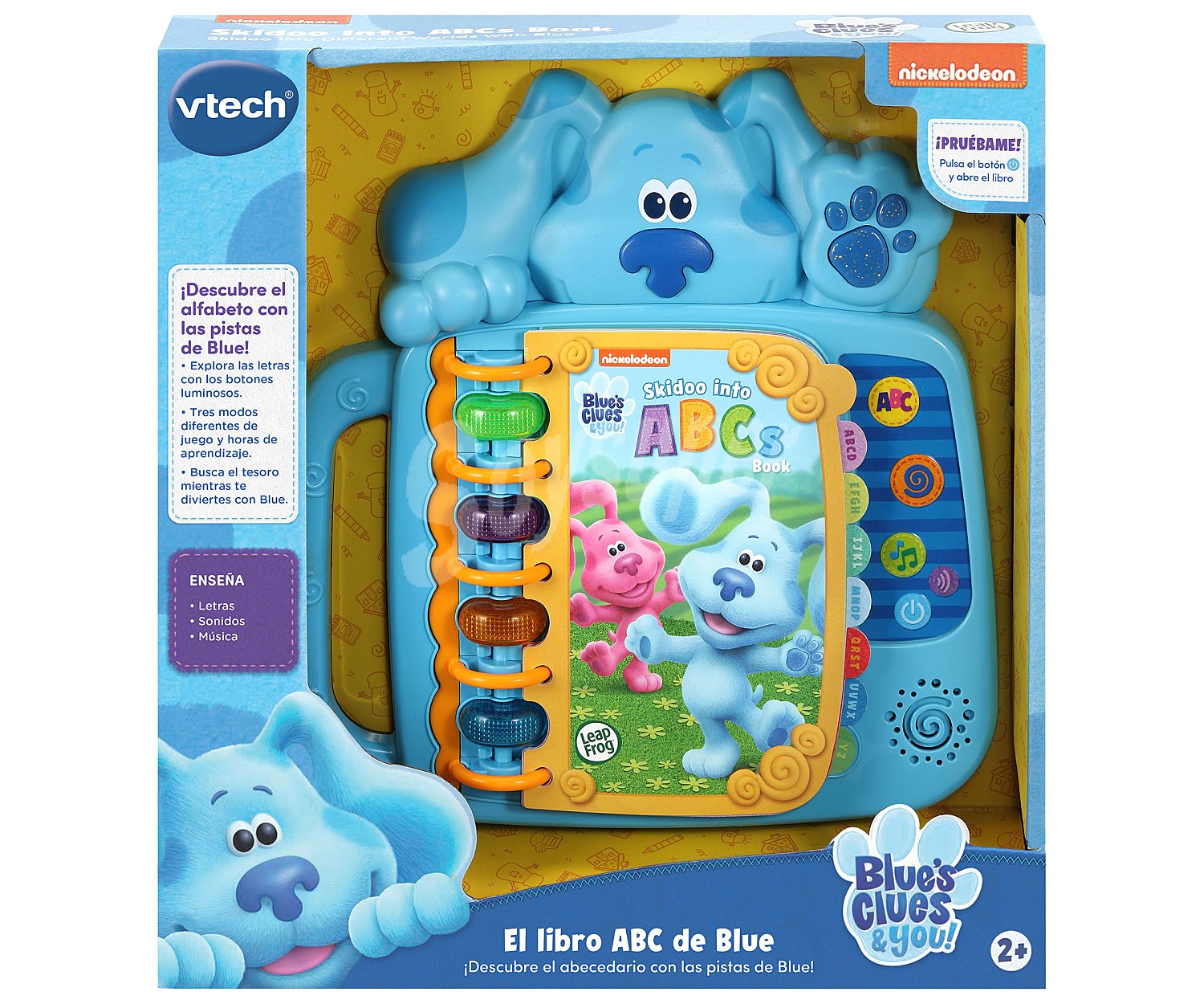 Libro ABC de Blue, libro educativo con botones luminosos vtech.