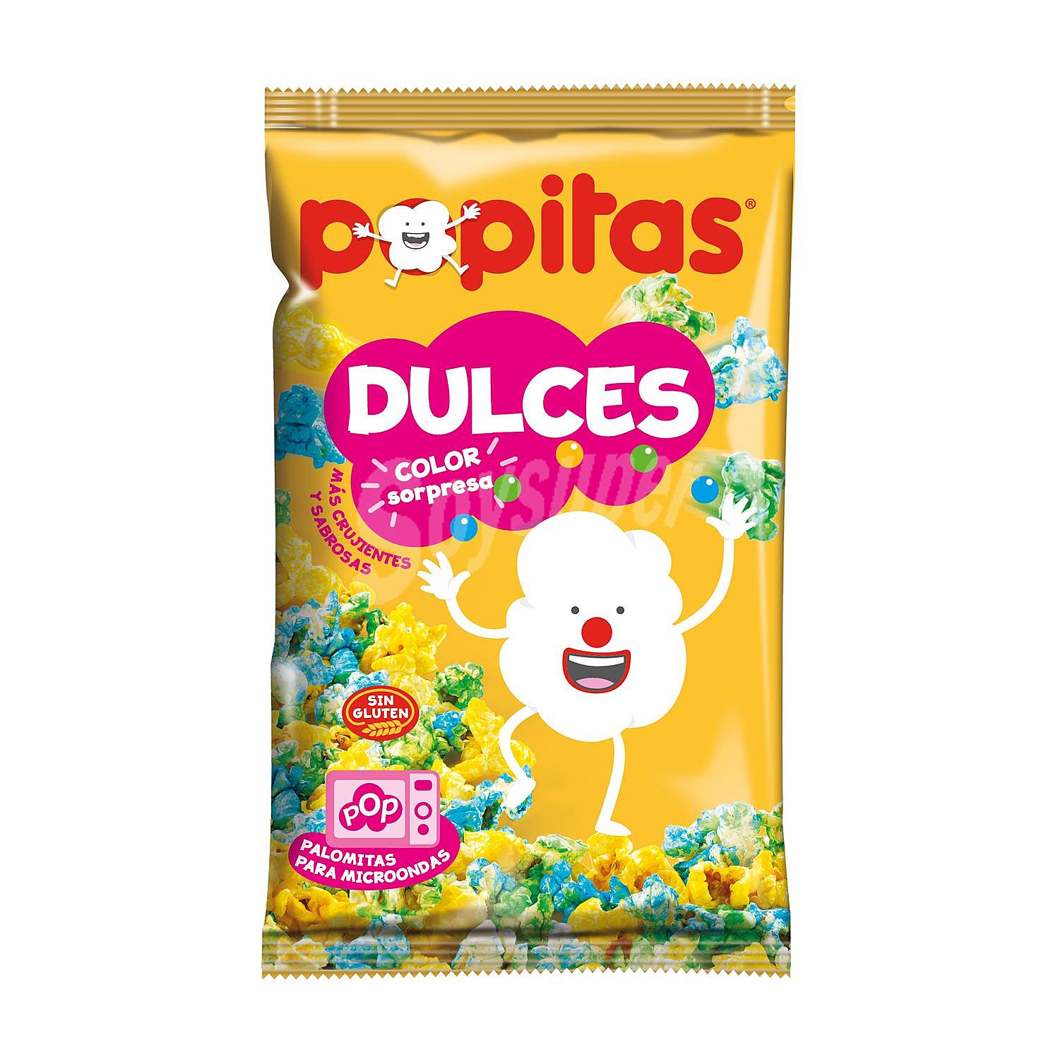 Palomitas de maíz dulces y de colores para microondas de Borges