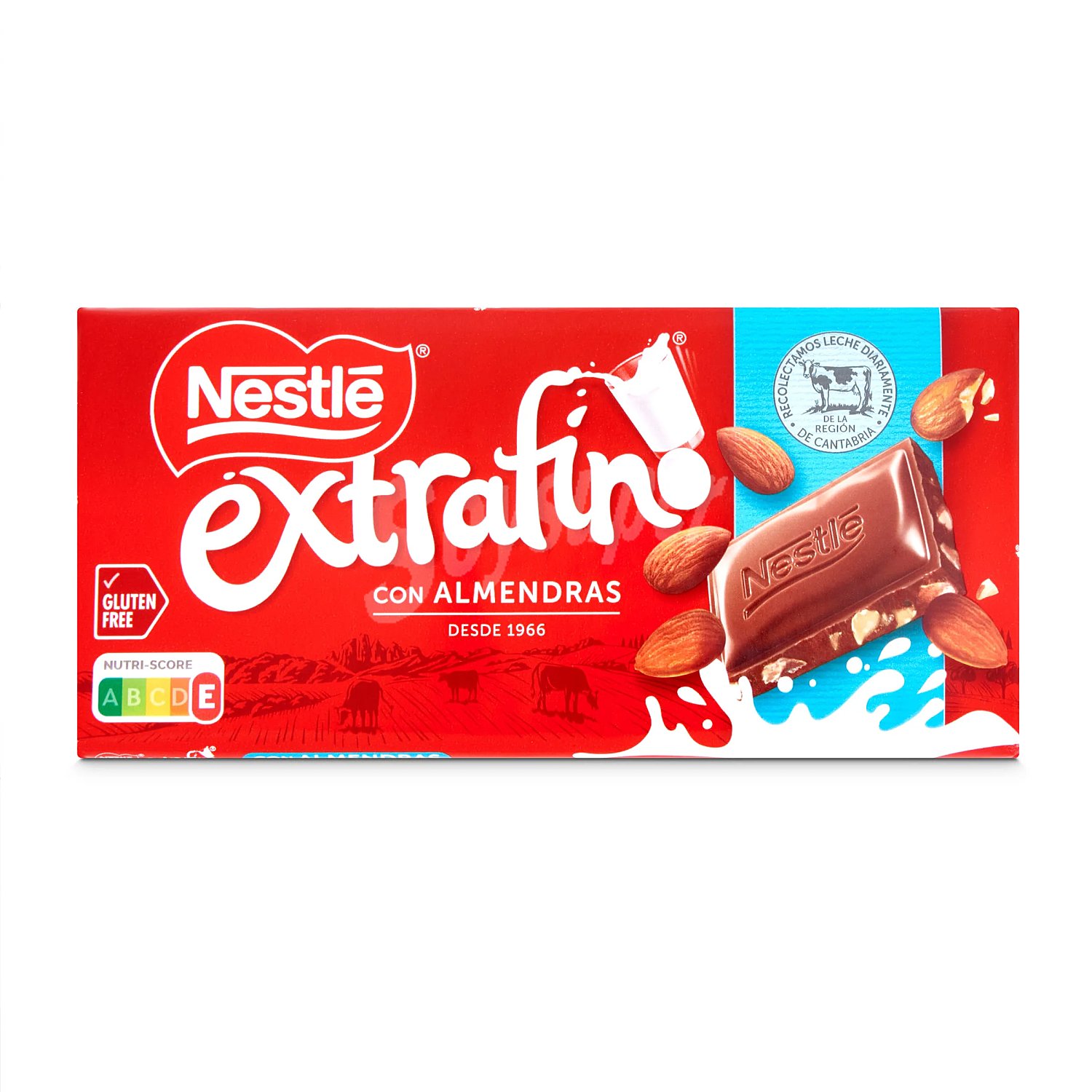 Chocolate con leche y almendras Nestlé Extrafino