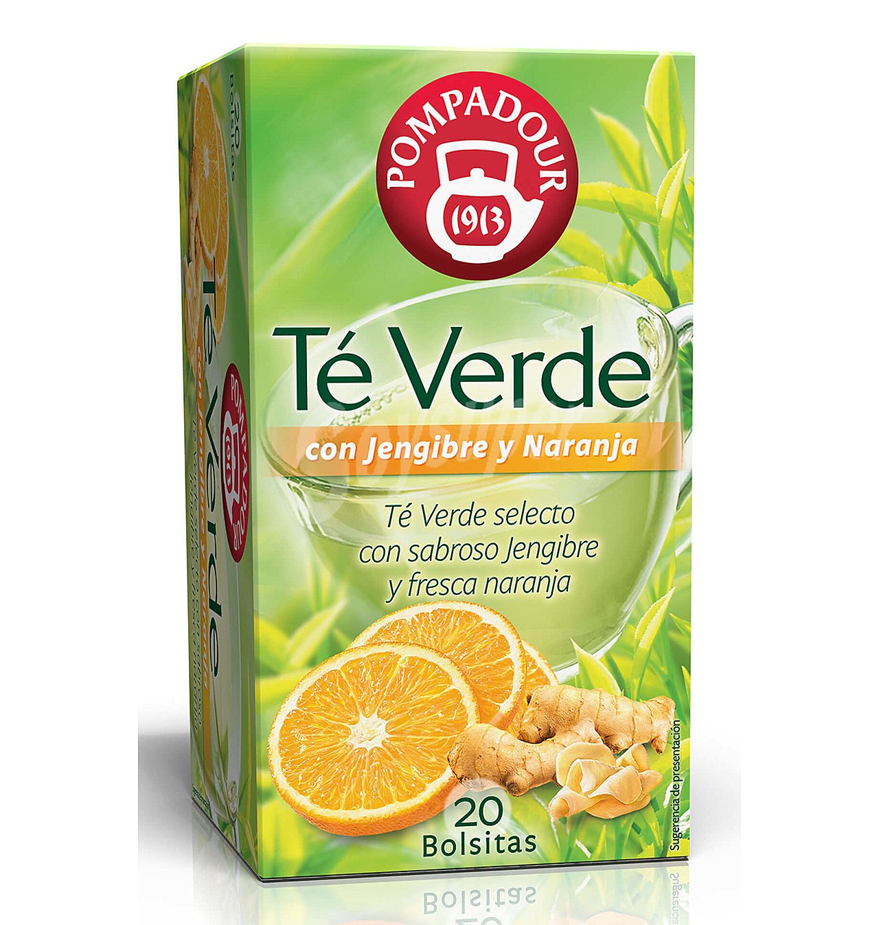 Te verde jengibre-naranja