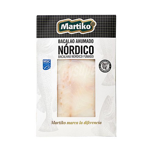 Bacalao nórdico ahumado MSC (pesca sostenible certificada)