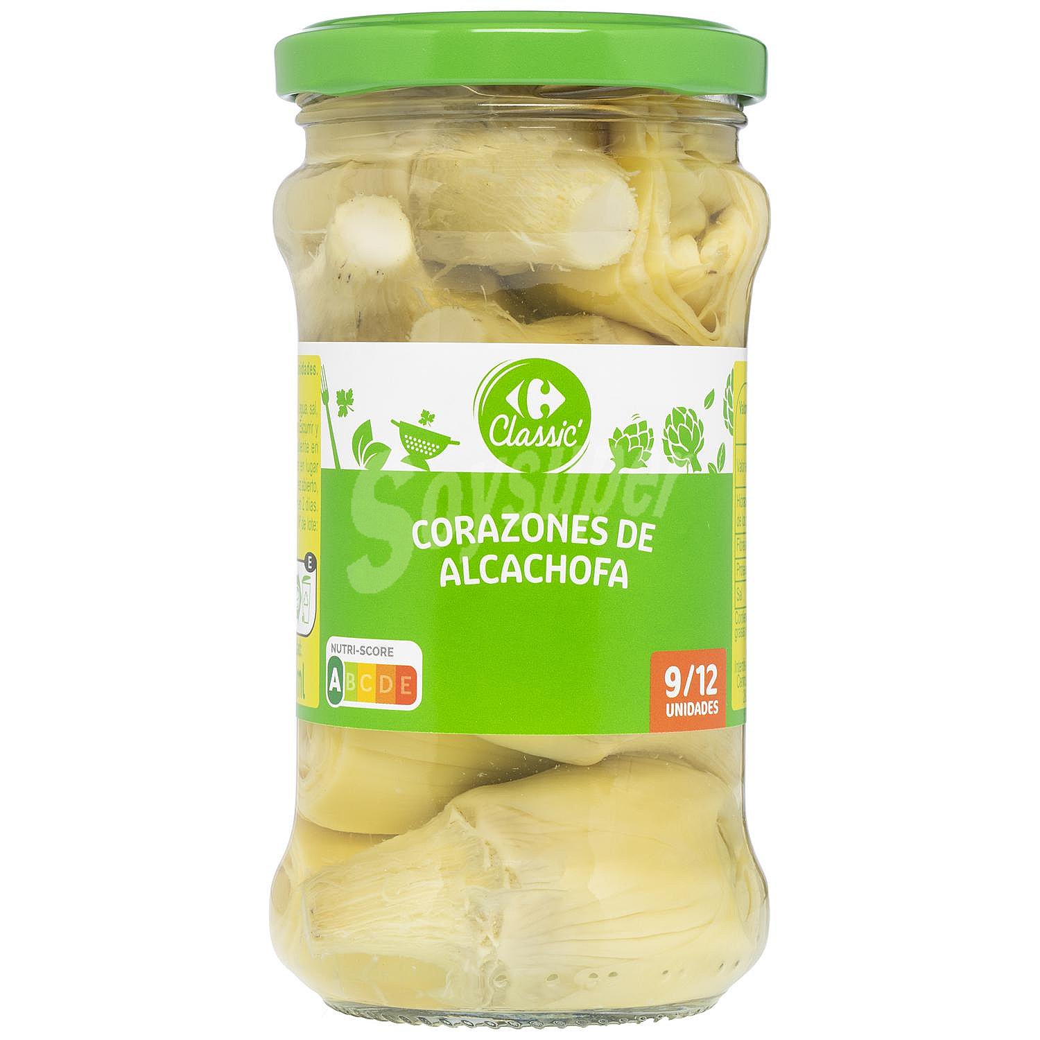 Corazones de alcachofas Carrefour sin lactosa 175 G