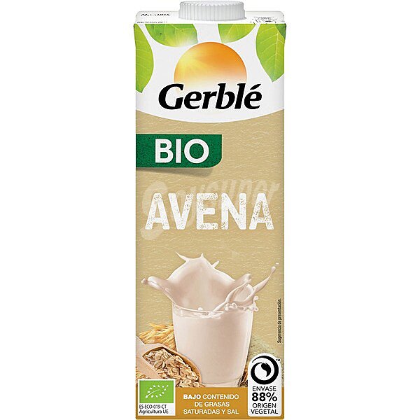 Bebida de avena ecológica cereal BIO