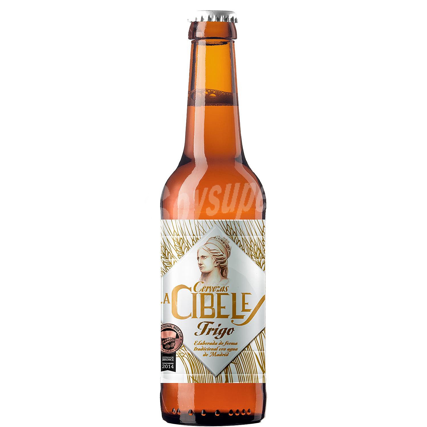 Cerveza rubia de trigo elaborada de forma tradicional con agua de Madrid