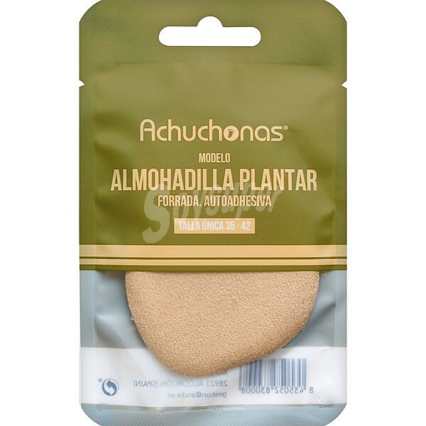 Almohadilla plantar de silicona forrada autoadhesiva talla unica 35-45