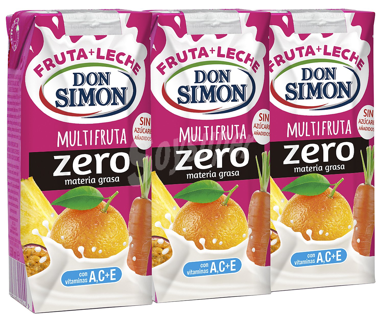 DON simon Leche con zumo multrifrutas DON simón Funciona max