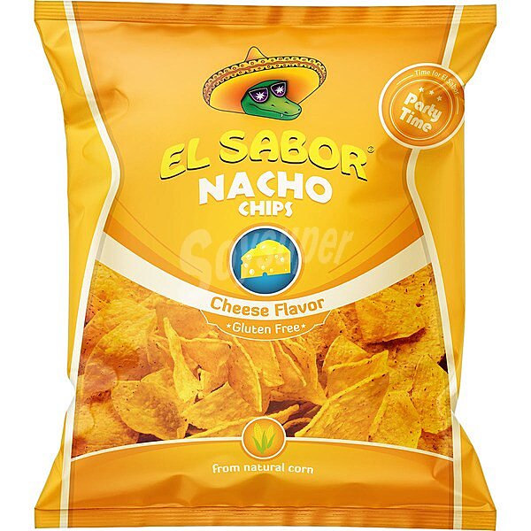 Nacho chips sabor a queso sin gluten