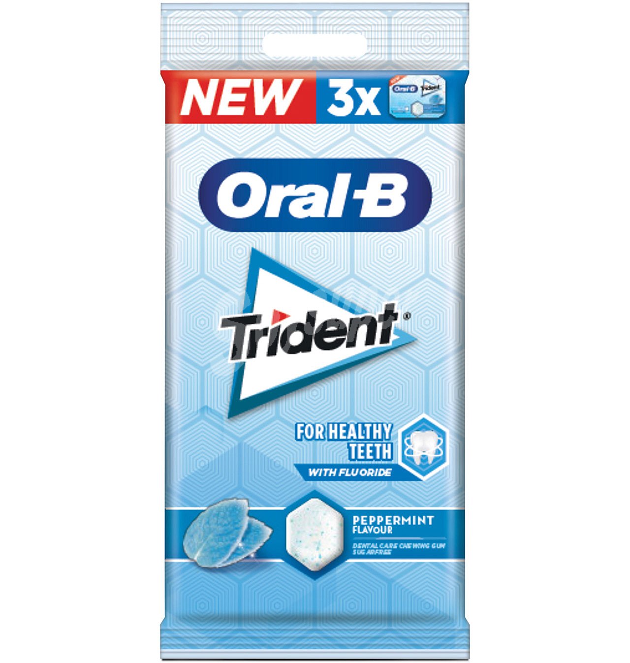 Chicles sabor menta Oral B Trident