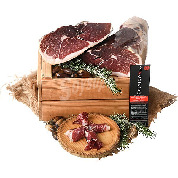 Jamón deshuesado de bellota ibérico 75% raza ibérica