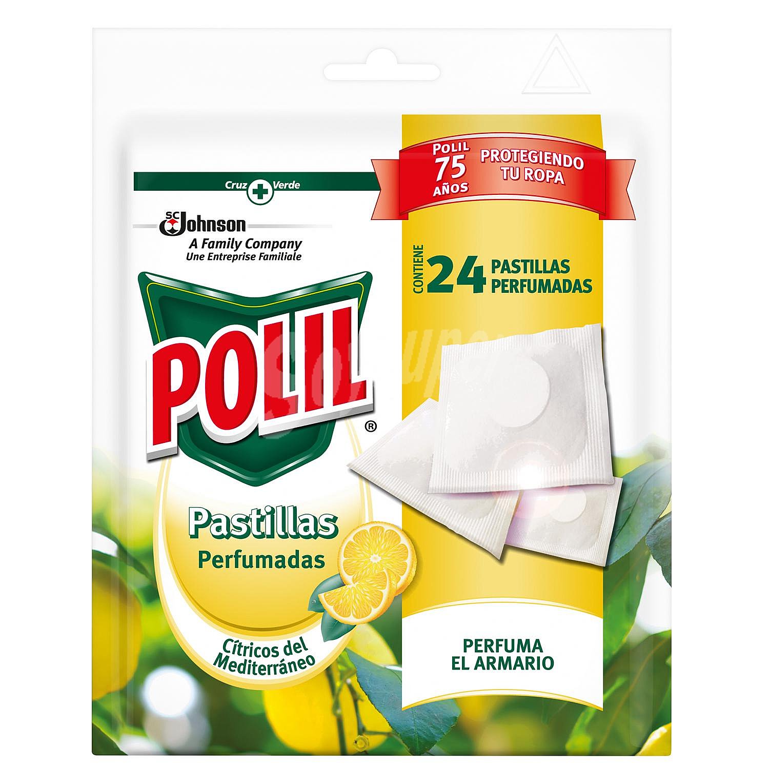 Pastillas antipolillas perfumadas cítricos del Mediterráneo polil