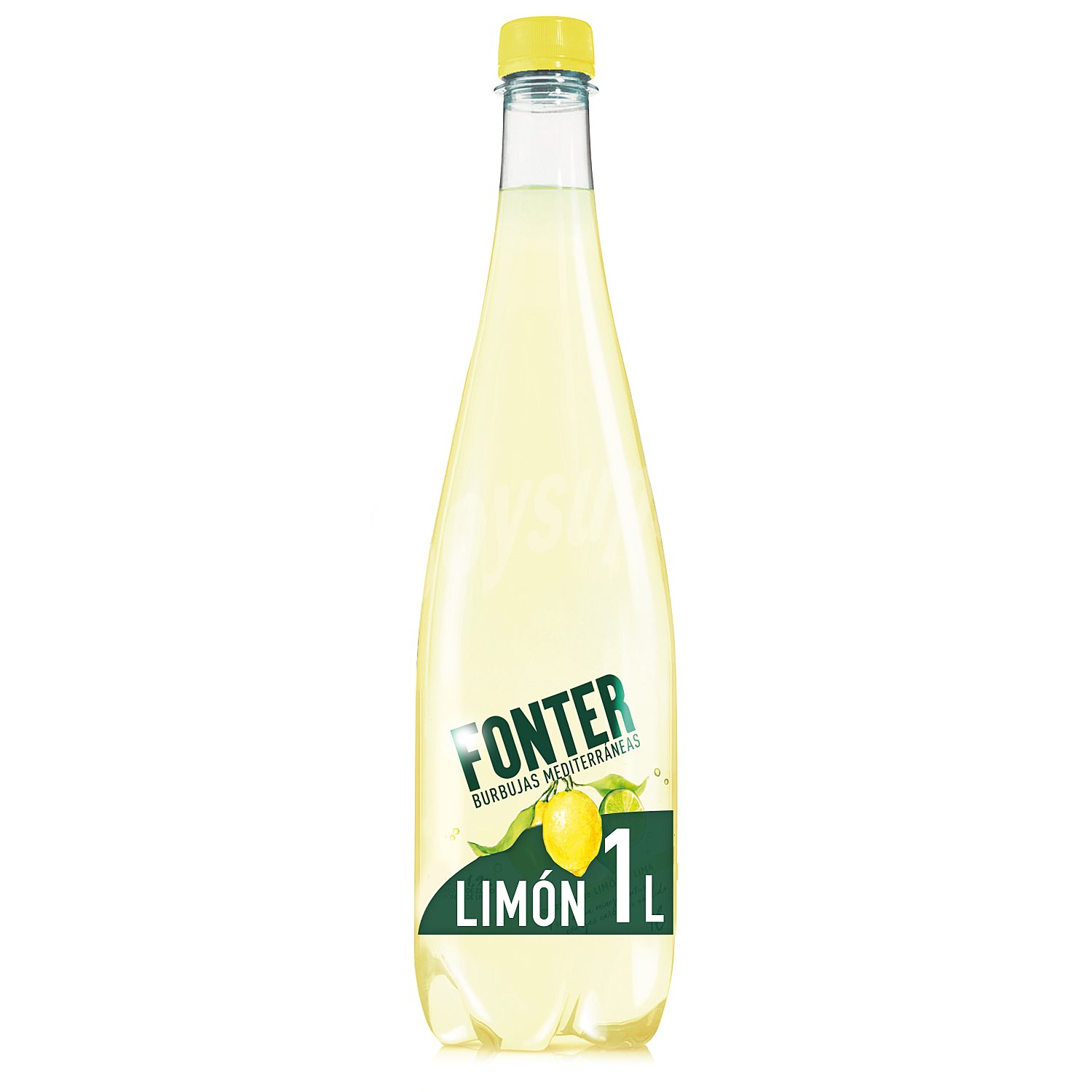 Agua con gas sabor limón y lima