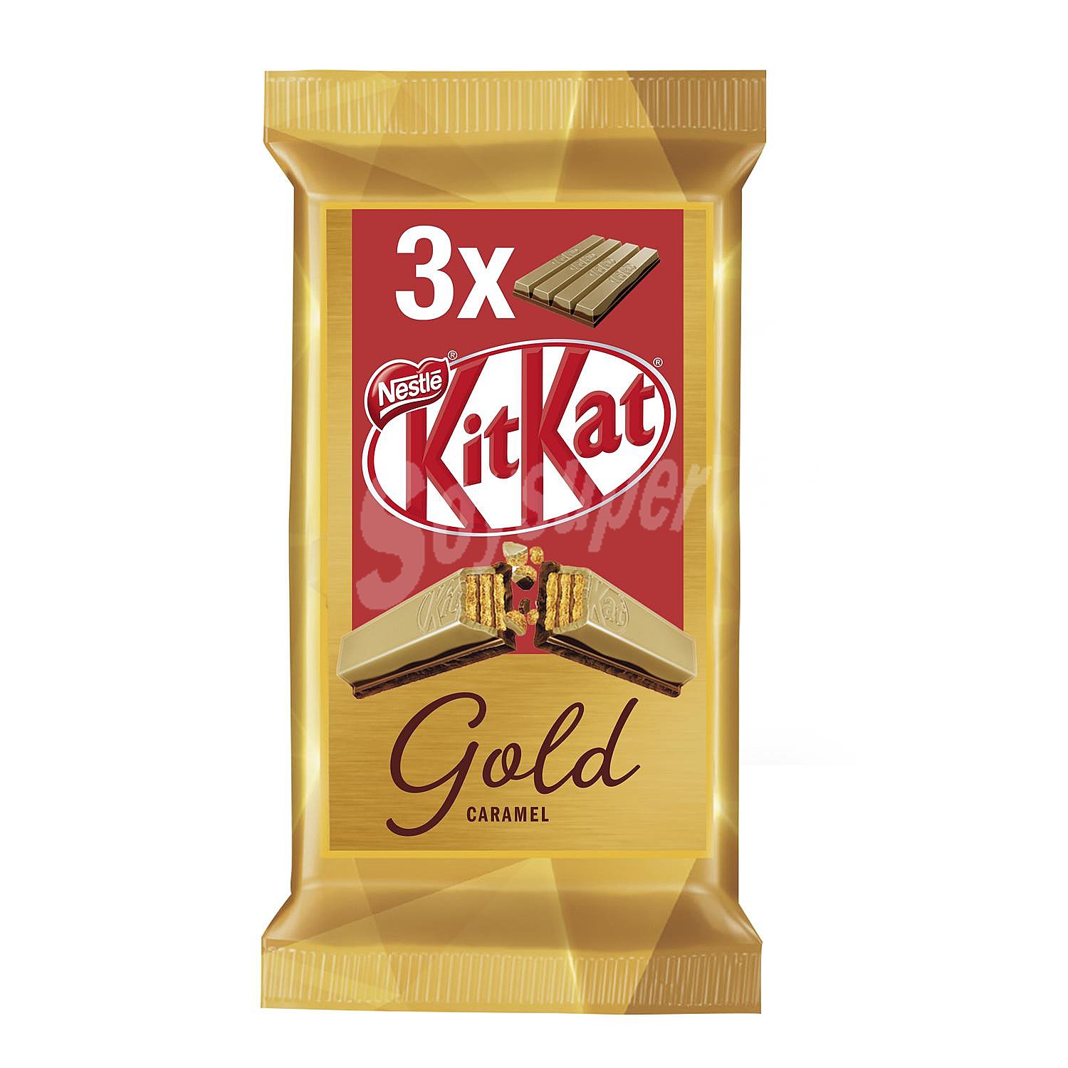 Barrita de galleta crujiente cubierta de caramelo gold Nestlé Kit Kat