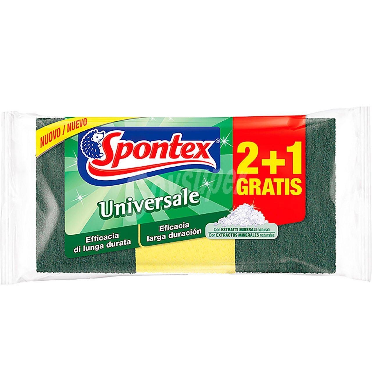 Estropajo spontex universal 2+1