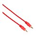 Cable qilive de Jack 3,5mm macho a Jack 3,5mm macho, 1,2 metros, terminales dorados, color rojo