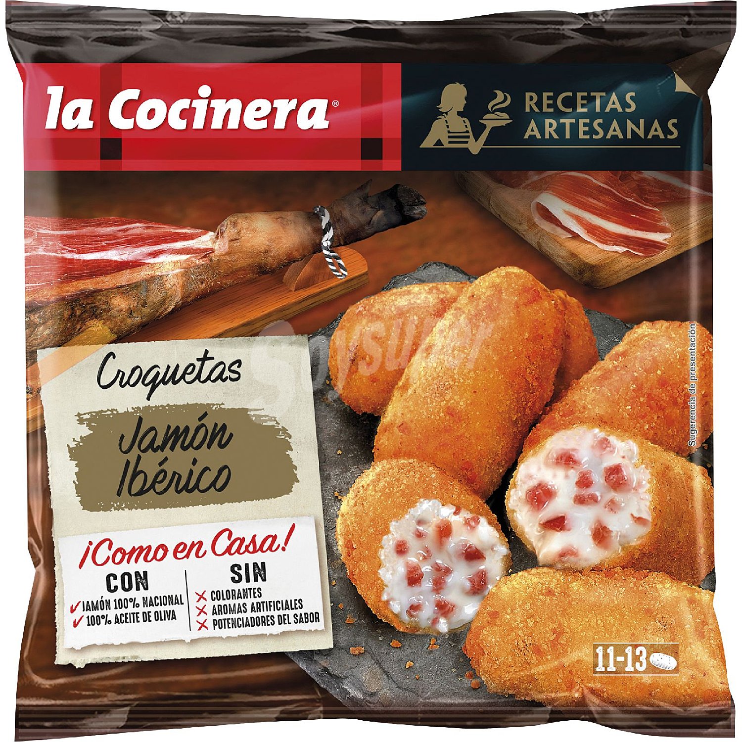 Croquetas artesanas de jamón ibérico