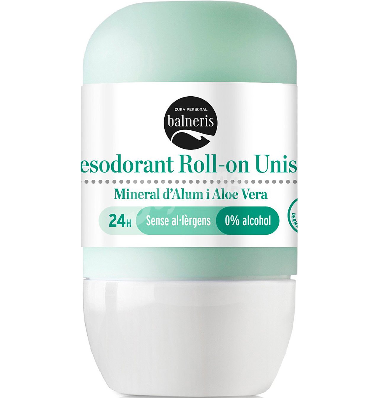 Desodorante balneris roll-on mineral alum y aloe vera 48H