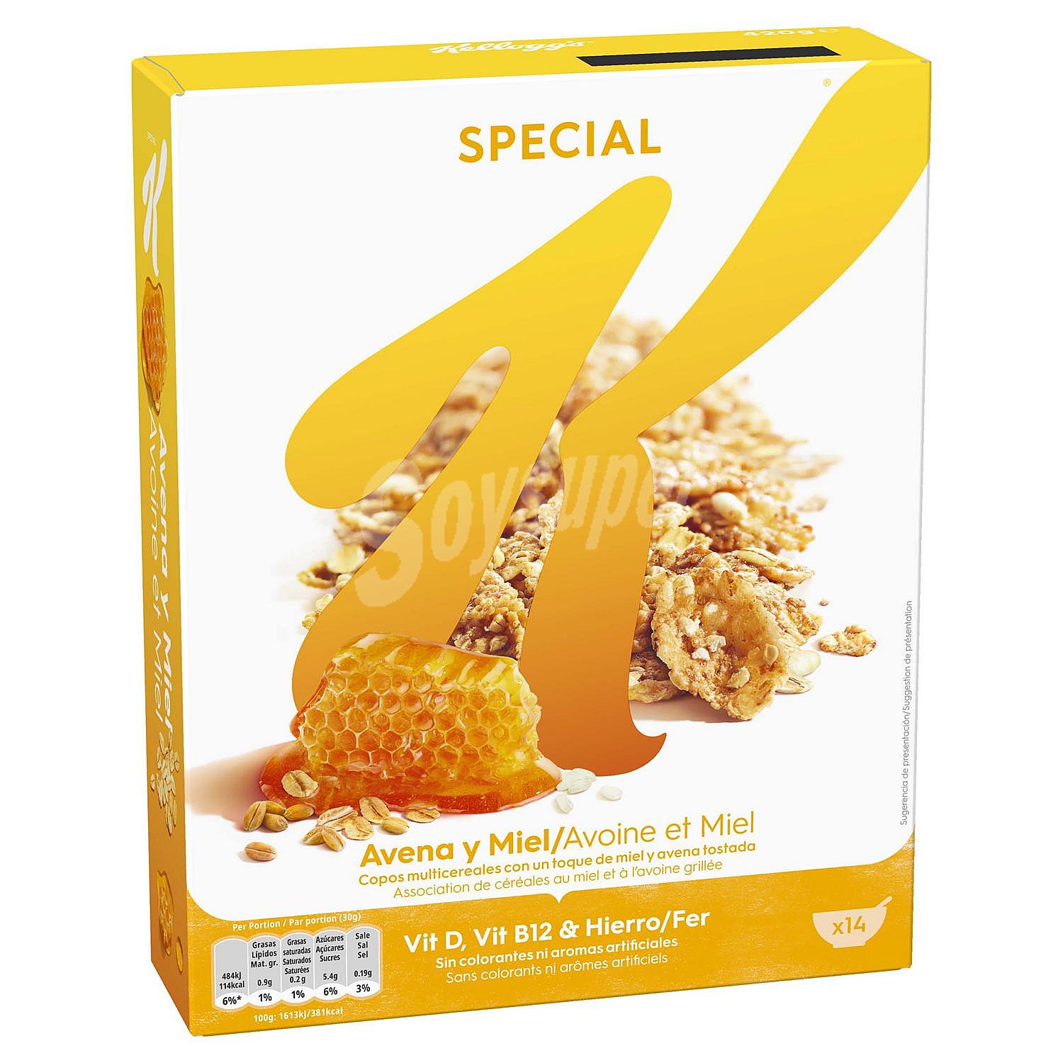 Cereales con avena y miel special´k