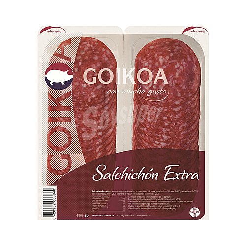 Goikoa Salchichón de categoria extra, elaborado sin gluten goikoa