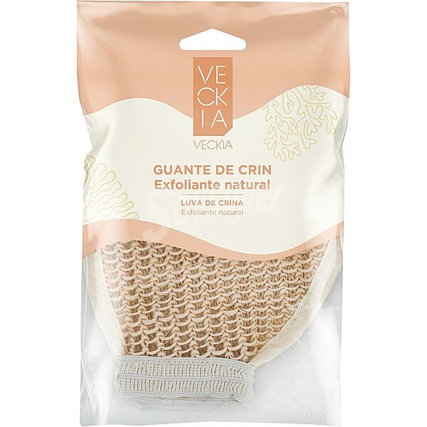 Guante de crin exfoliante natural