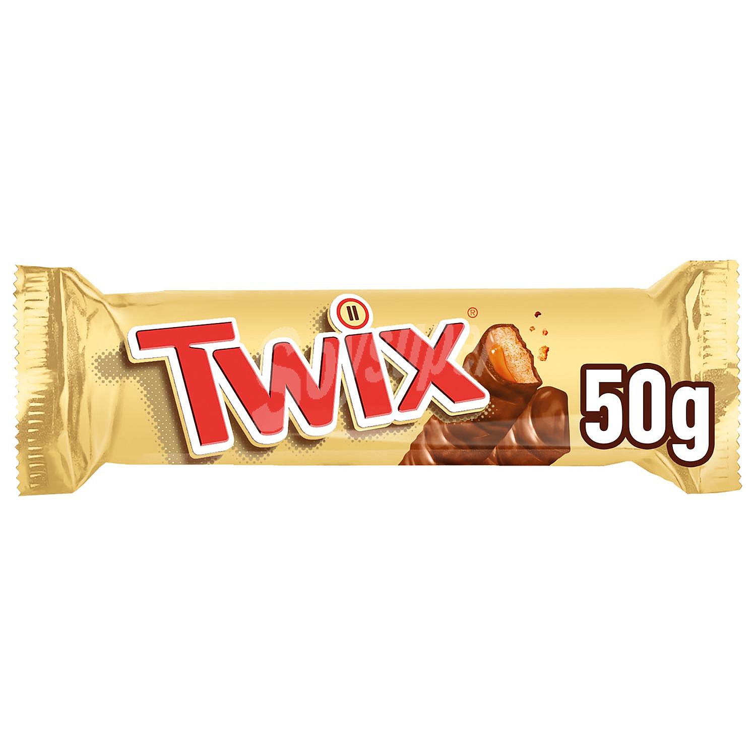 Barrita de chocolate con leche, galleta y caramelo Twix