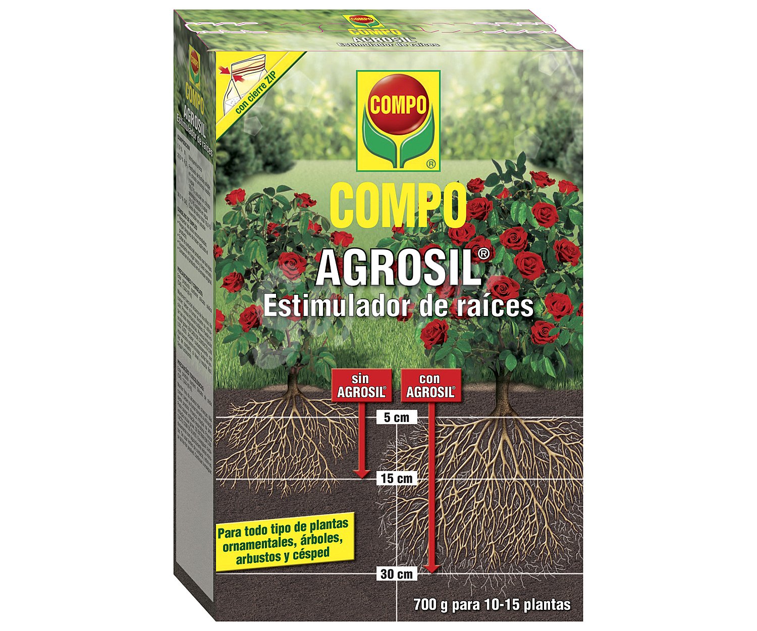 con estimulador para el crecimiento de las raices compo Agrosil