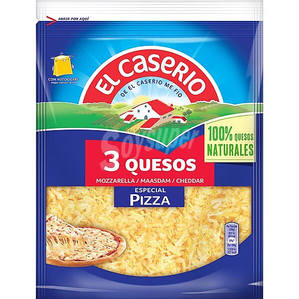 Queso rallado 3 quesos