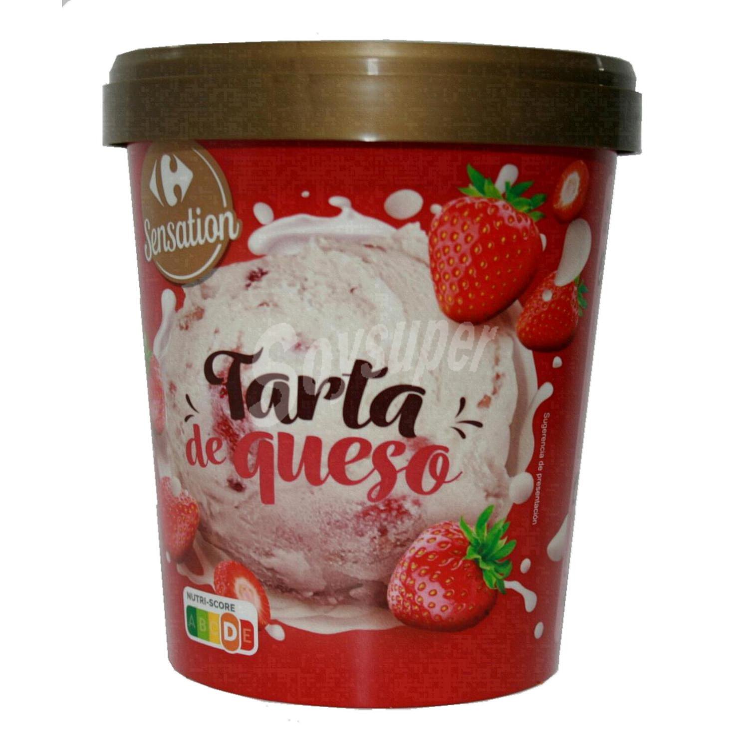 Helado de tarta de queso con fresa Sensation Carrefour