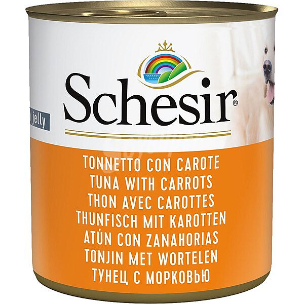 Comida húmeda para perros adultos medianos y grandes con atún y zanahoria