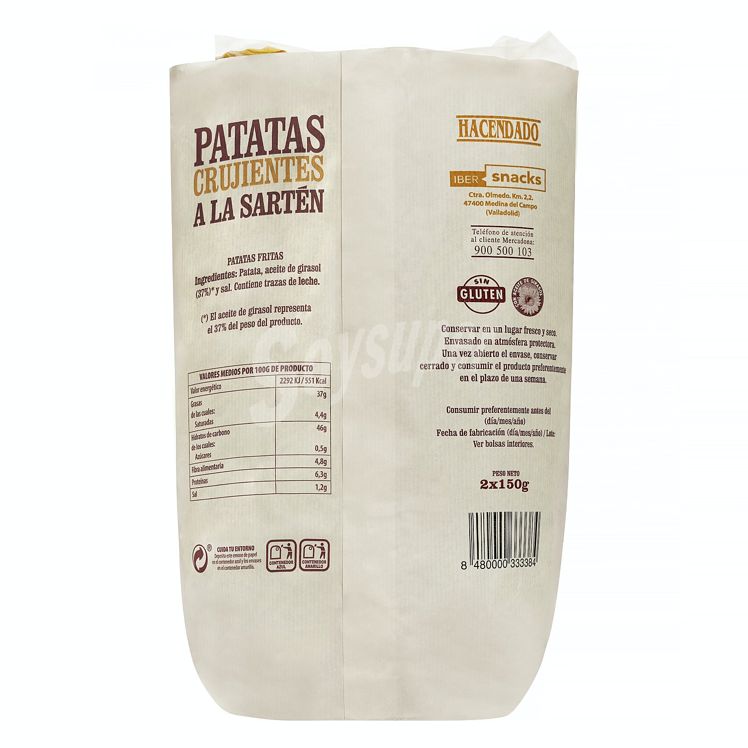 Patatas fritas classicas