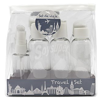 Set de viaje Botellas rellenables de + 50 ml. 1 ud