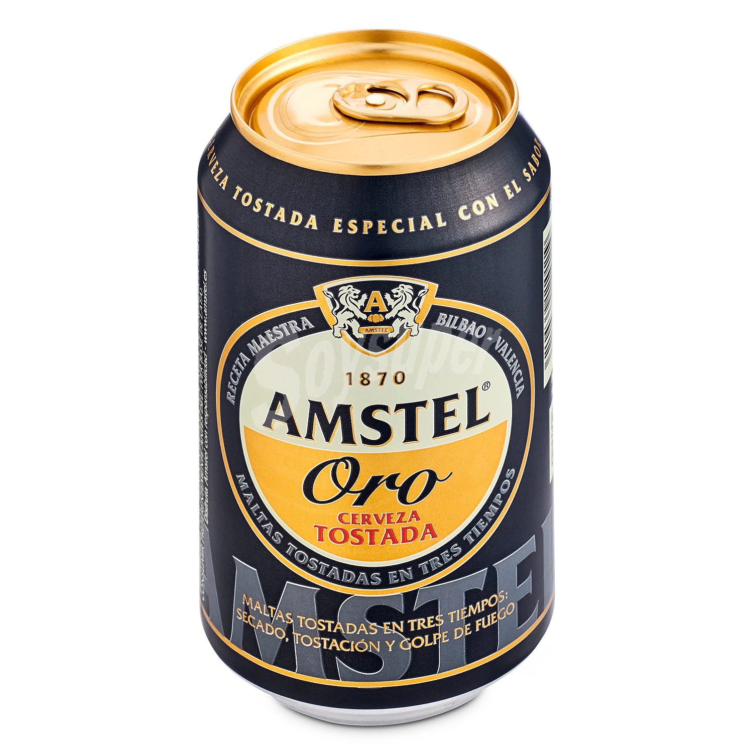 Cerveza tostada amstel ORO