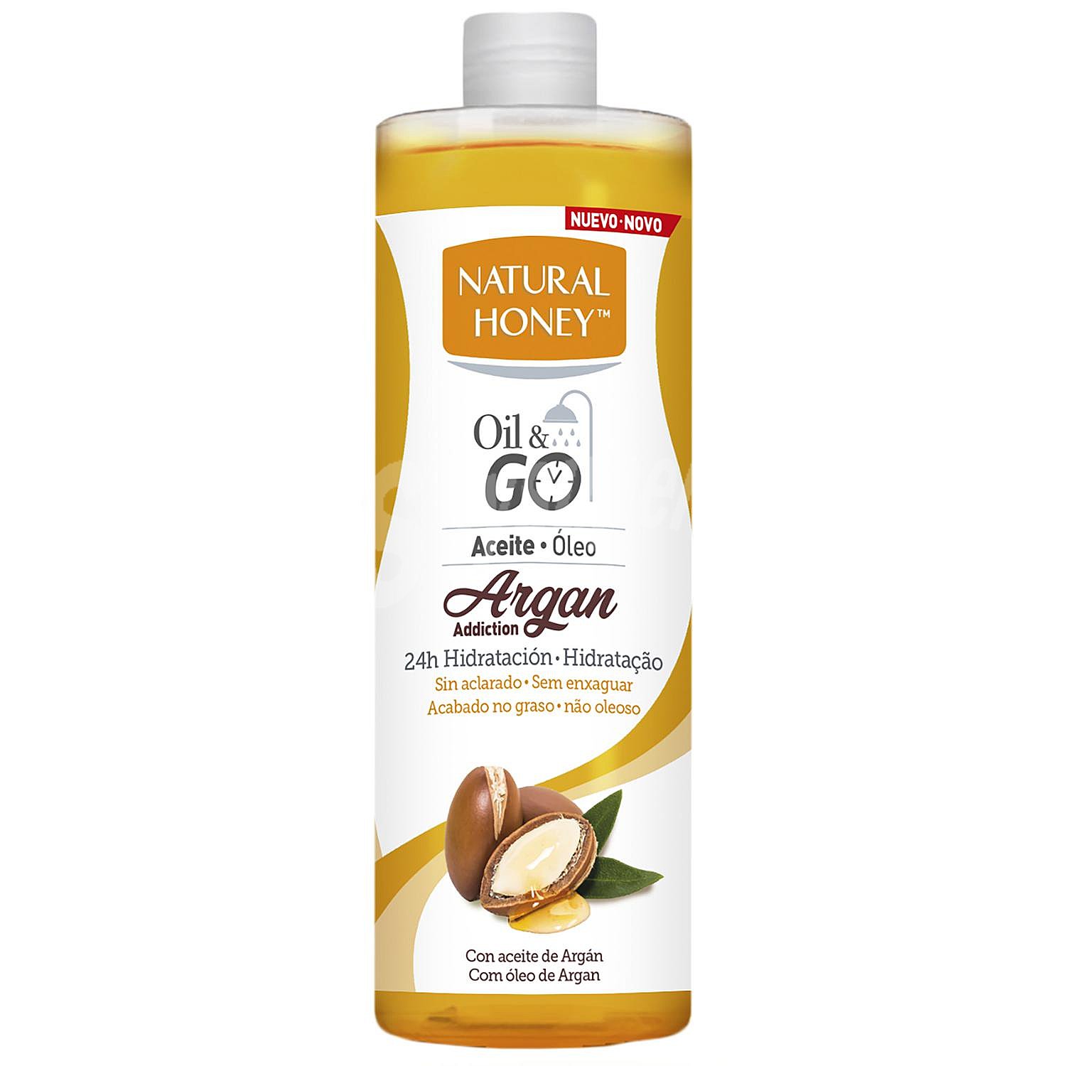 Aceite corporal hidratante de argán oil&go Natural Honey