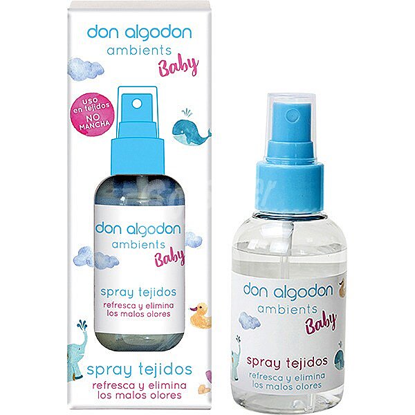 Baby spray tejidos refresca y elimina malos olores